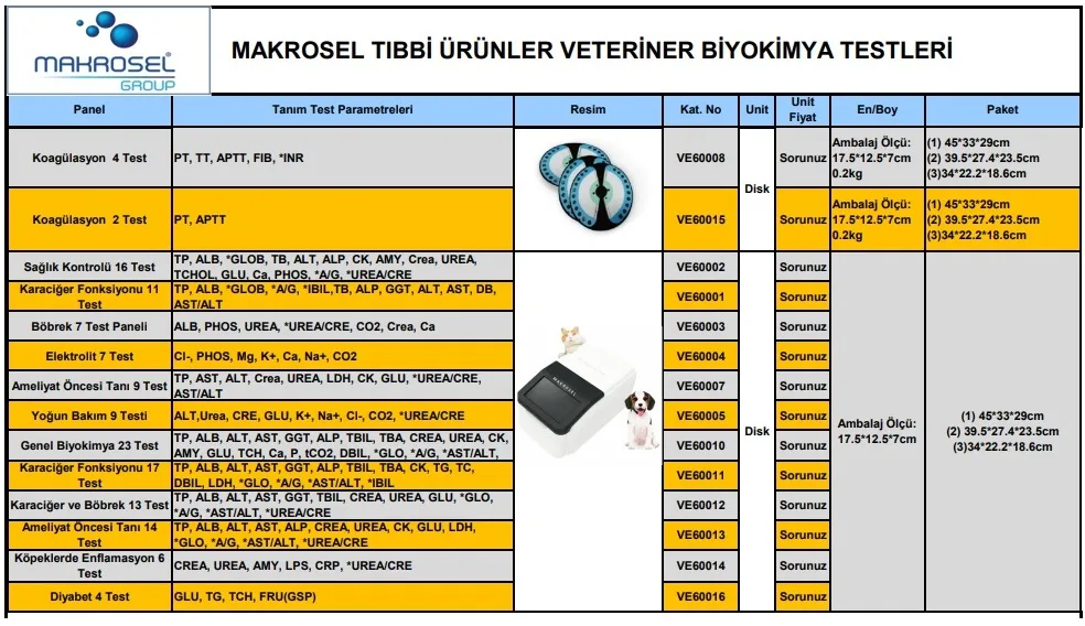 Makrosel Tibbi Urunler MSC100V Veteriner Biyokimya jpg